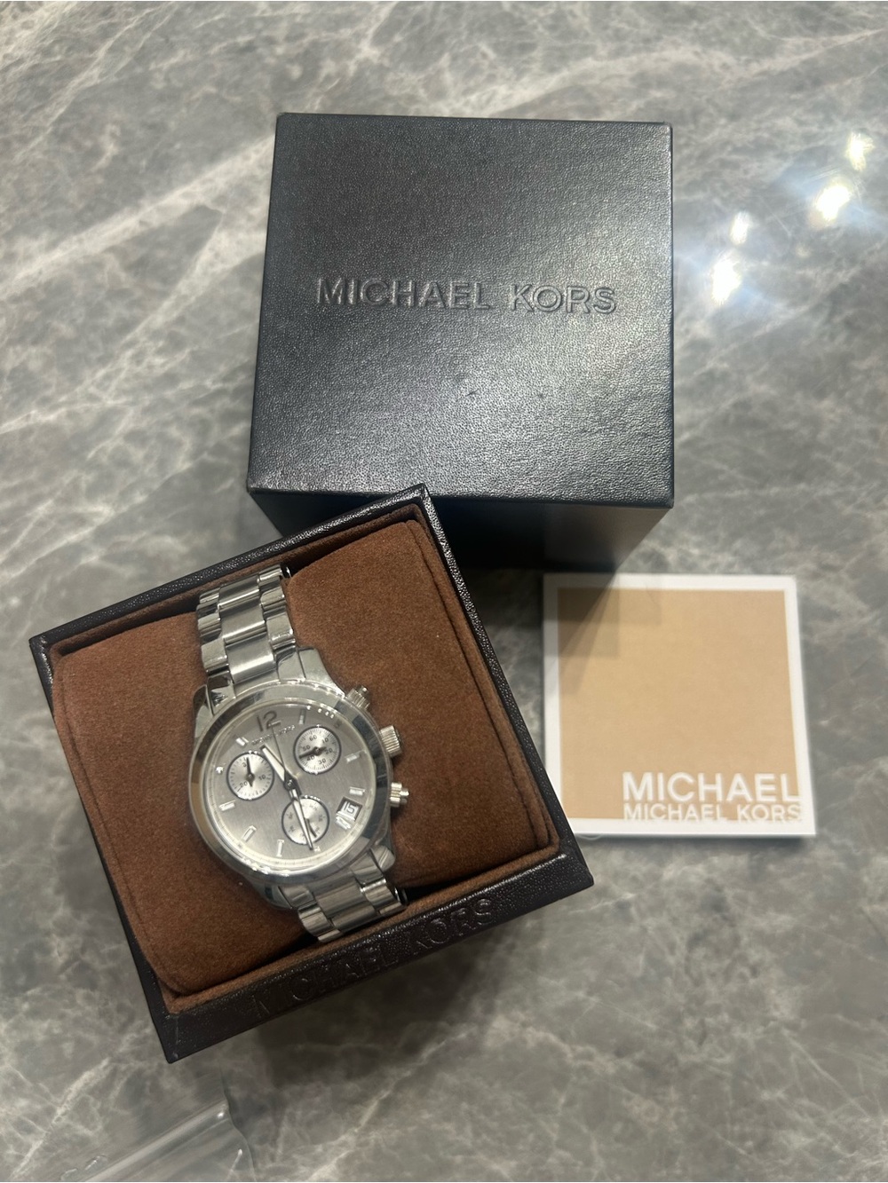 Michael Kors Silver Stainless Steel Women's Chronograph Watch